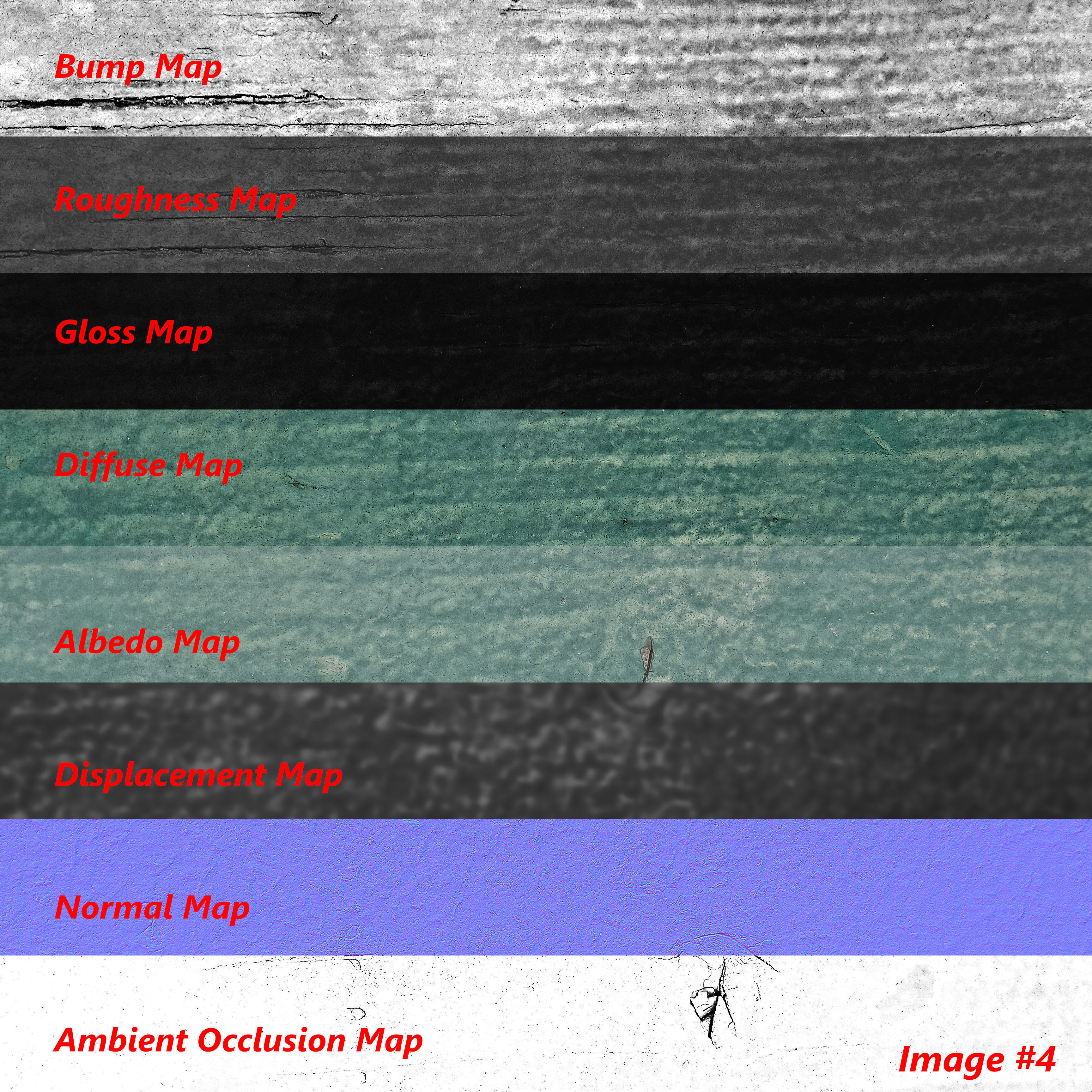 Green Wood Bench Image Texture pack 1-5 Texture_7