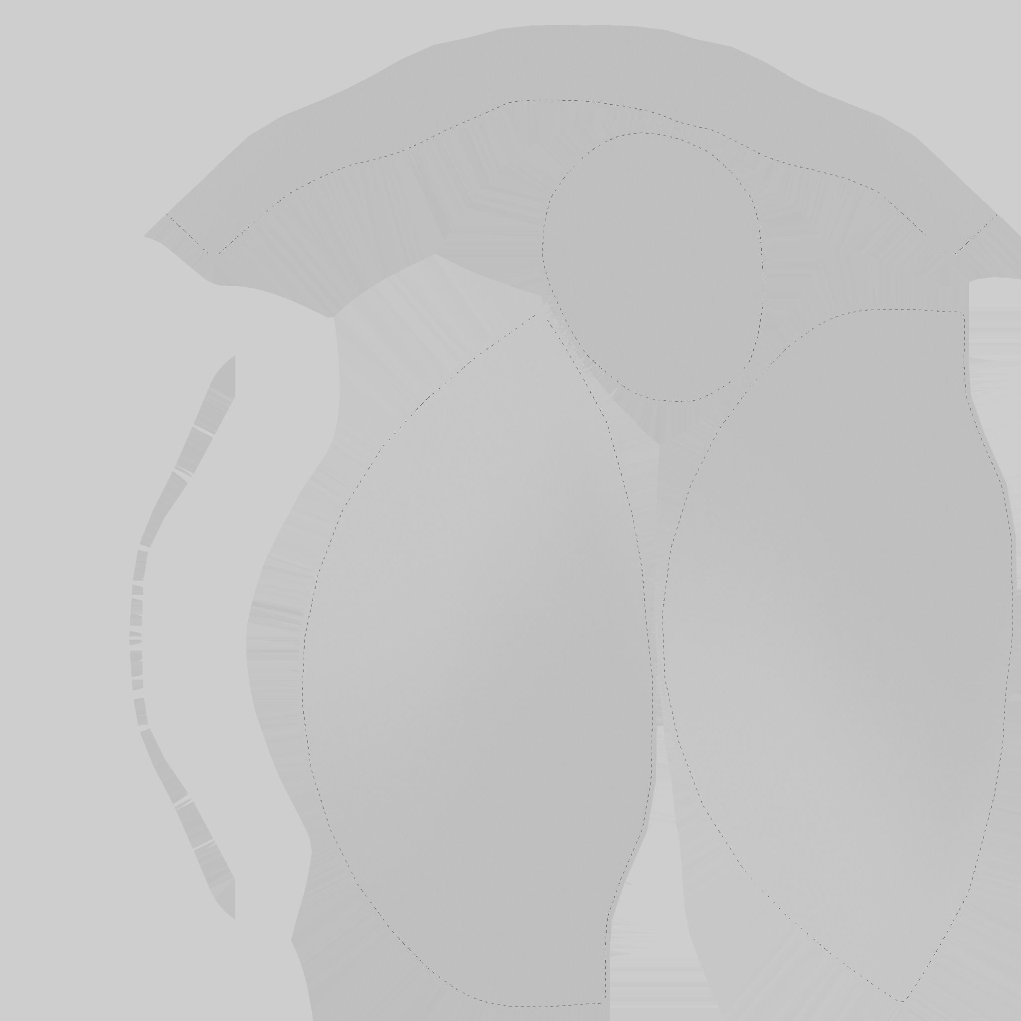 White Beanie Winter Cap 13 - Character Fashion Design Low-poly 3D model_16