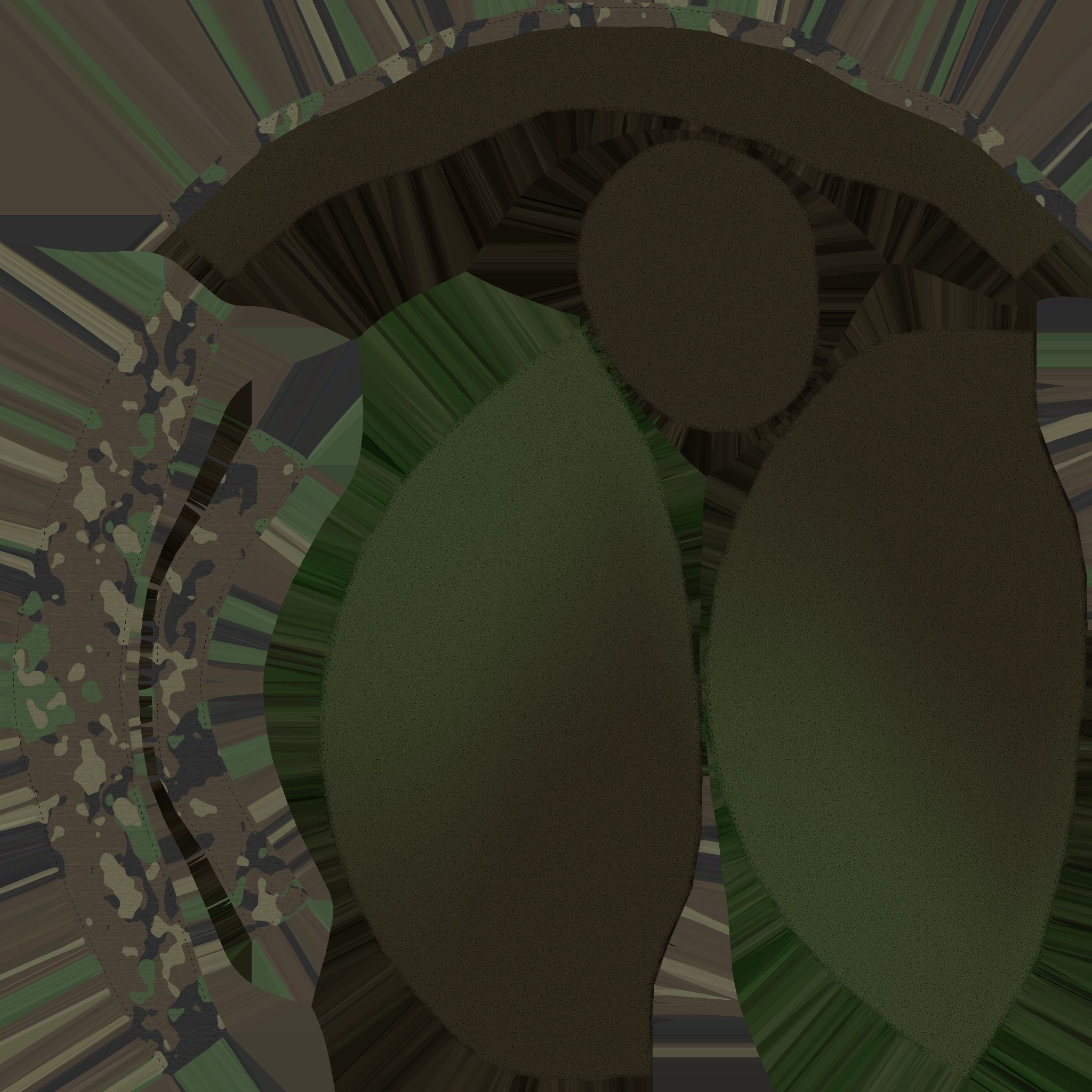 Camouflage Beanie Winter Cap 14 - Character Fashion Design Low-poly 3D model_17