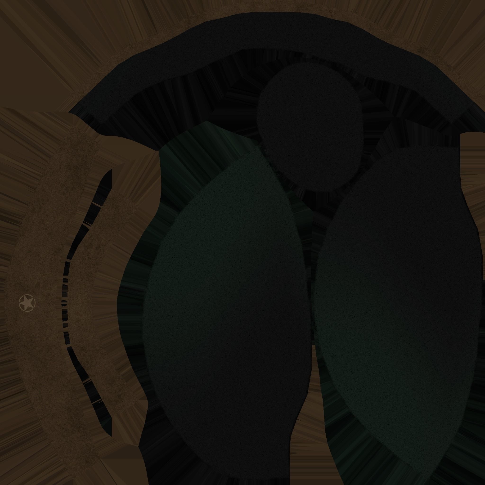 Brown Leather Beanie Winter Cap 15 - Character Fashion Design Low-poly 3D model_16