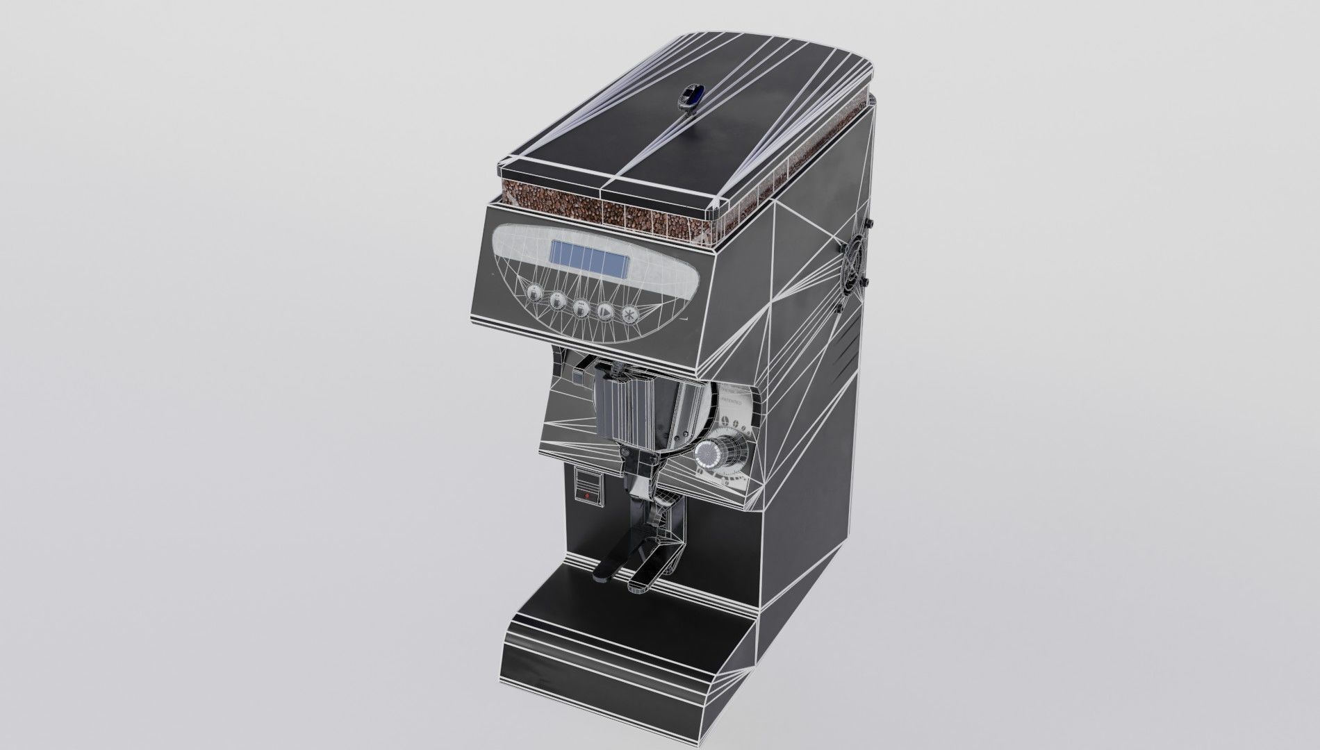 coffee grinder NUOVA SIMONELLI MYTHOS ONE Low-poly 3D model_6