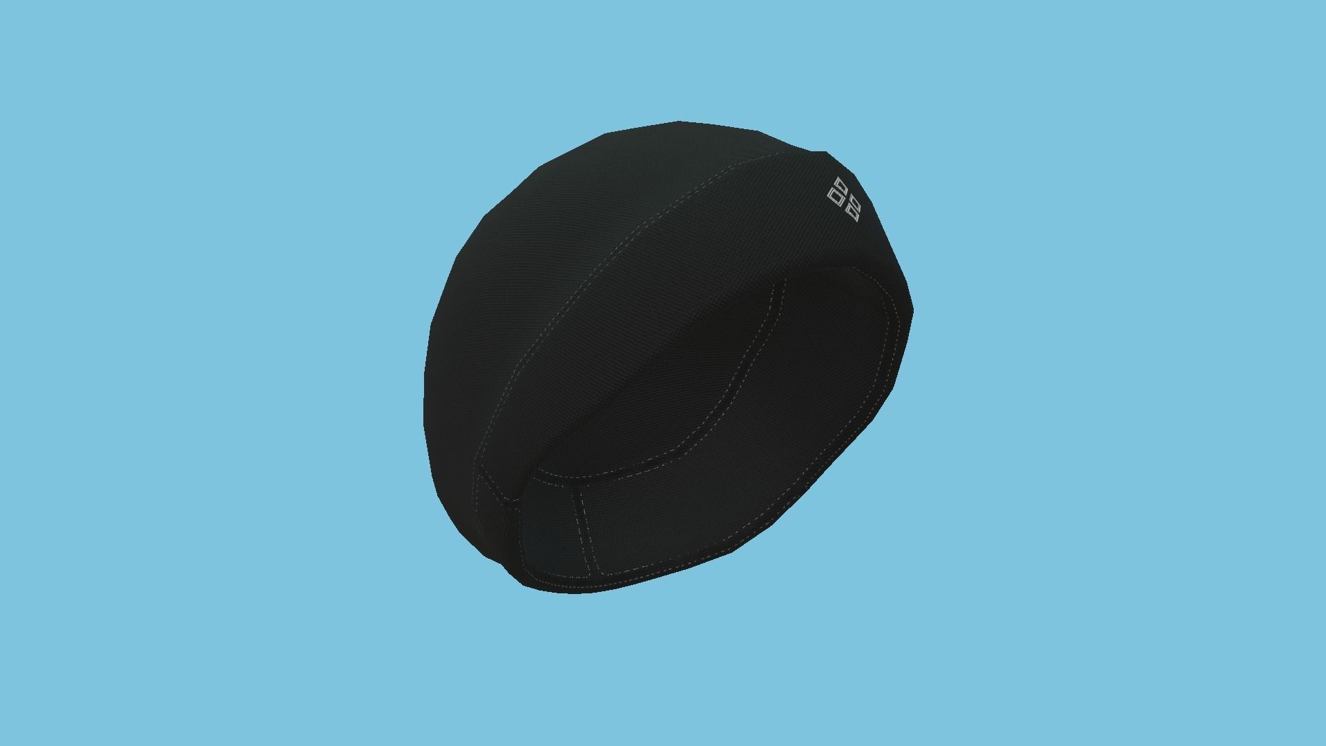 Black Beanie Winter Cap 16 - Character Fashion Design Low-poly 3D model_4