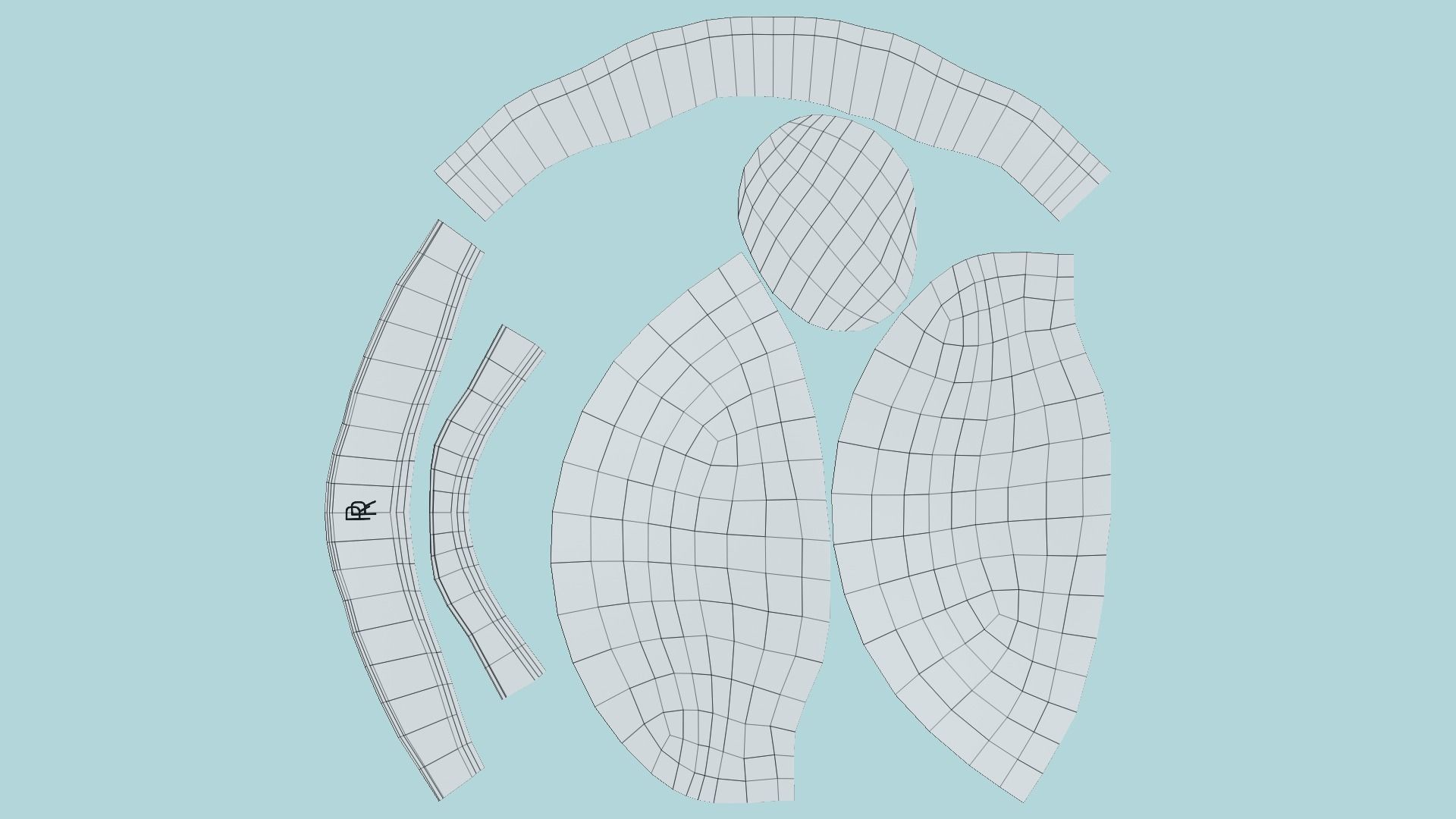 White Beanie Winter Cap 17 - Character Fashion Design Low-poly 3D model_5