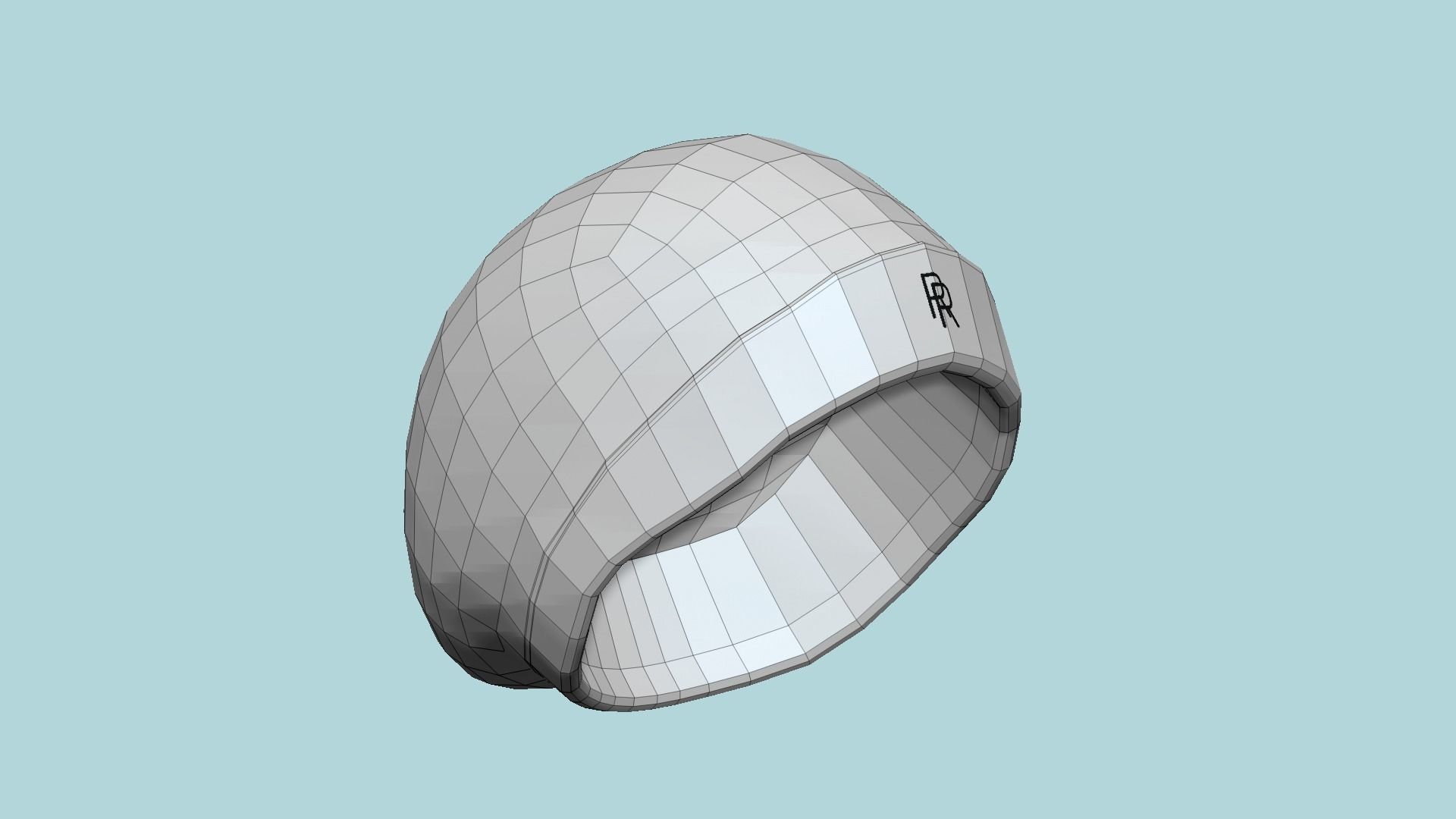 White Beanie Winter Cap 17 - Character Fashion Design Low-poly 3D model_6