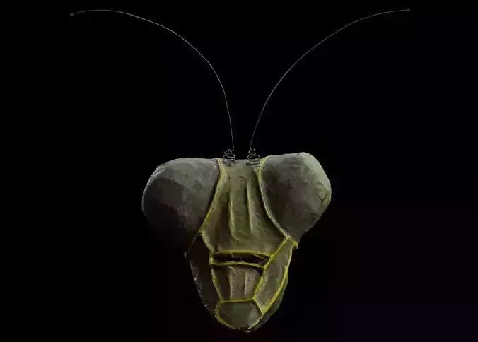 Praying Mantis Mask - 3D Scan Free 3D model