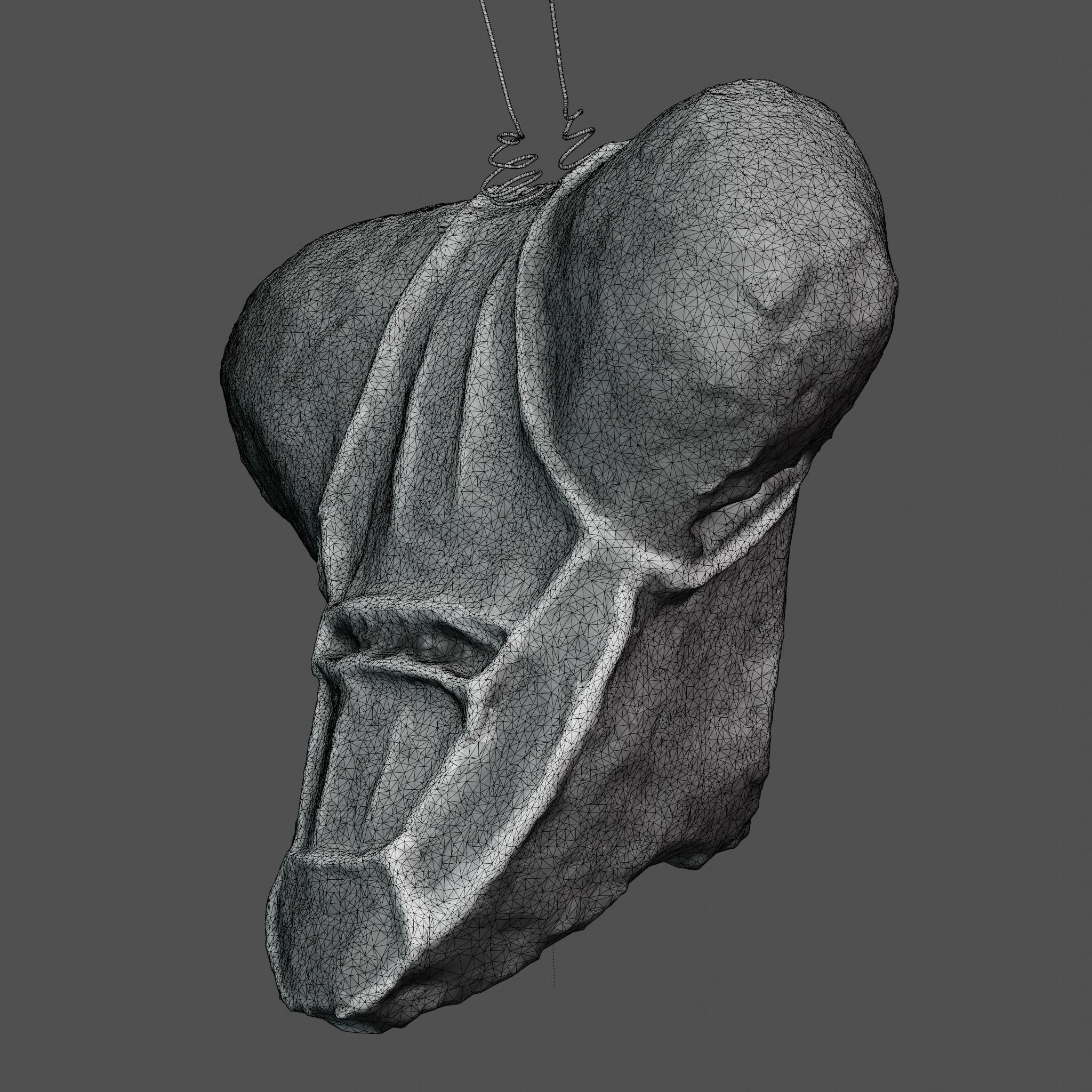 Praying Mantis Mask - 3D Scan Free 3D model_6