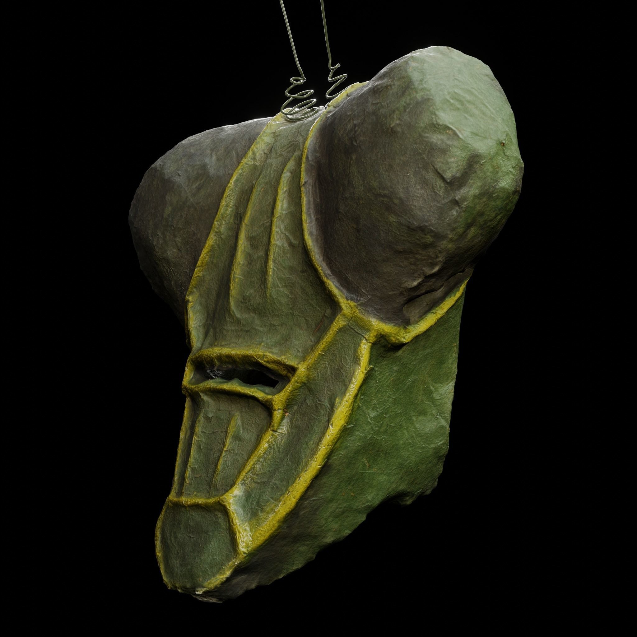 Praying Mantis Mask - 3D Scan Free 3D model_3