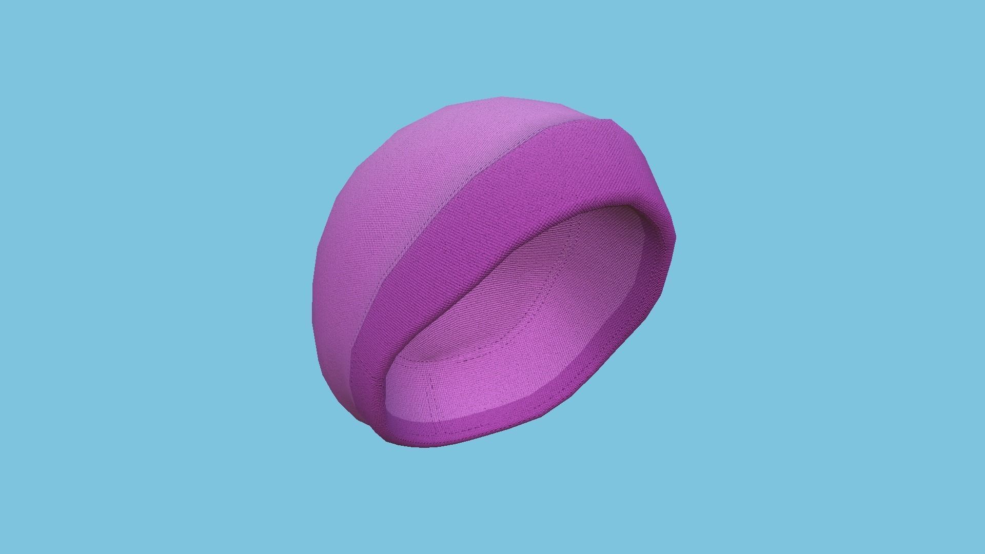 Pink Beanie Winter Cap 18 - Character Fashion Design Low-poly 3D model_4