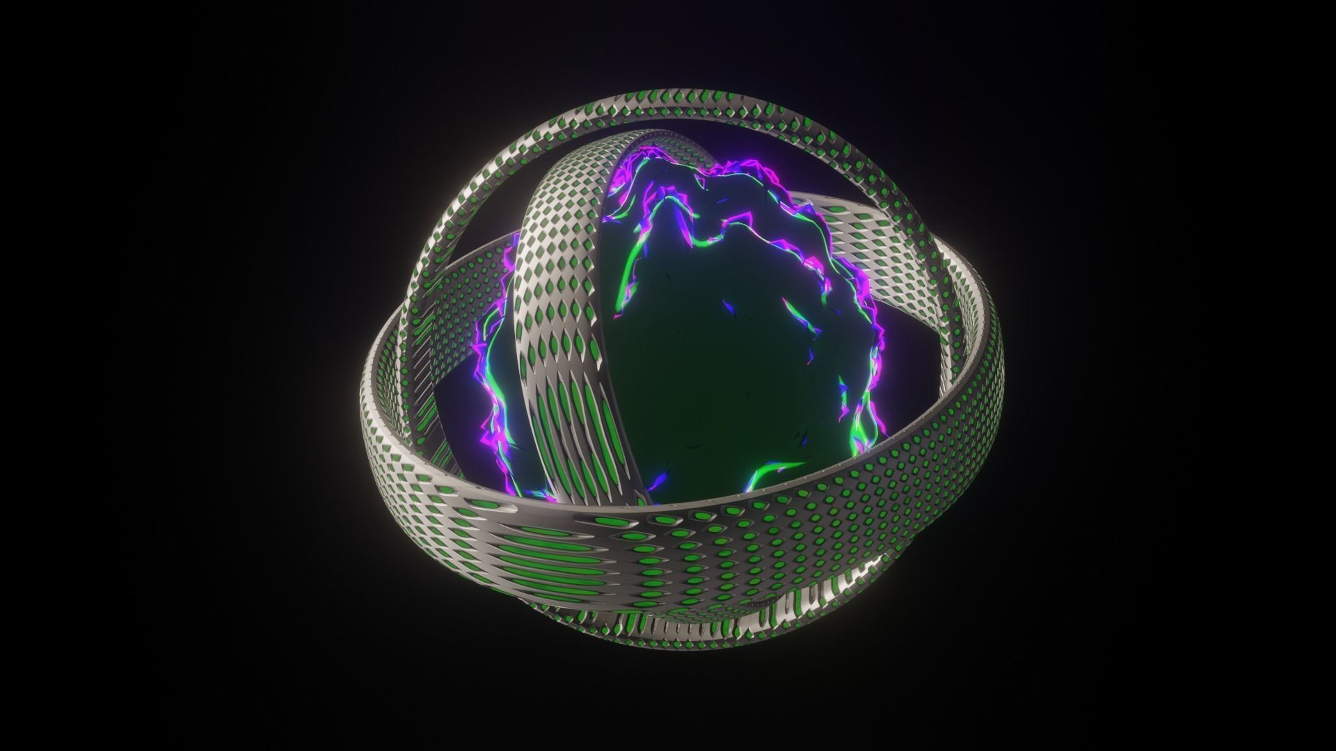 Animated Scifi Core Free low-poly 3D model_2