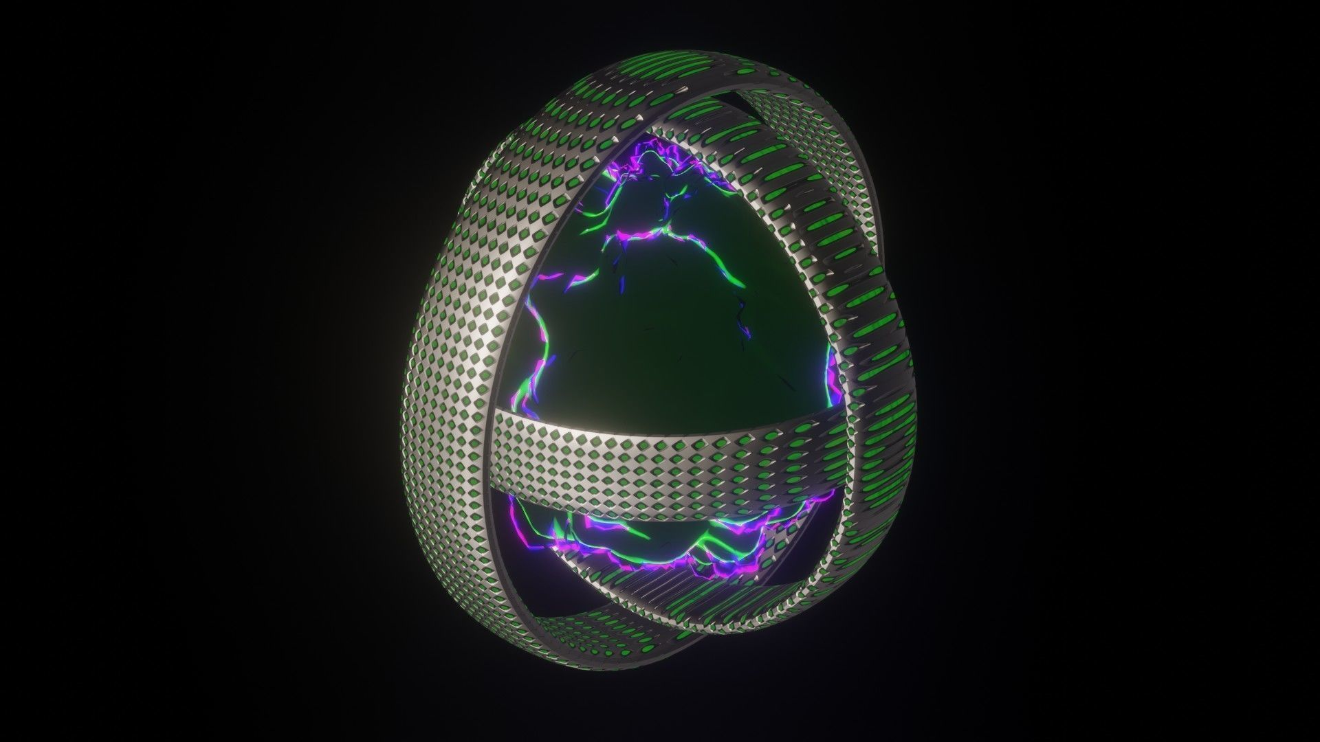 Animated Scifi Core Free low-poly 3D model_3