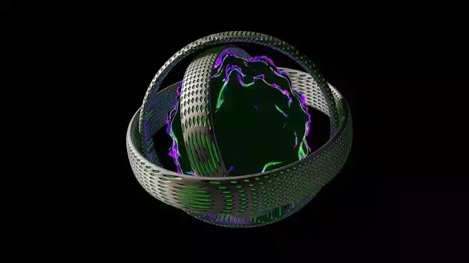 Animated Scifi Core Free low-poly 3D model