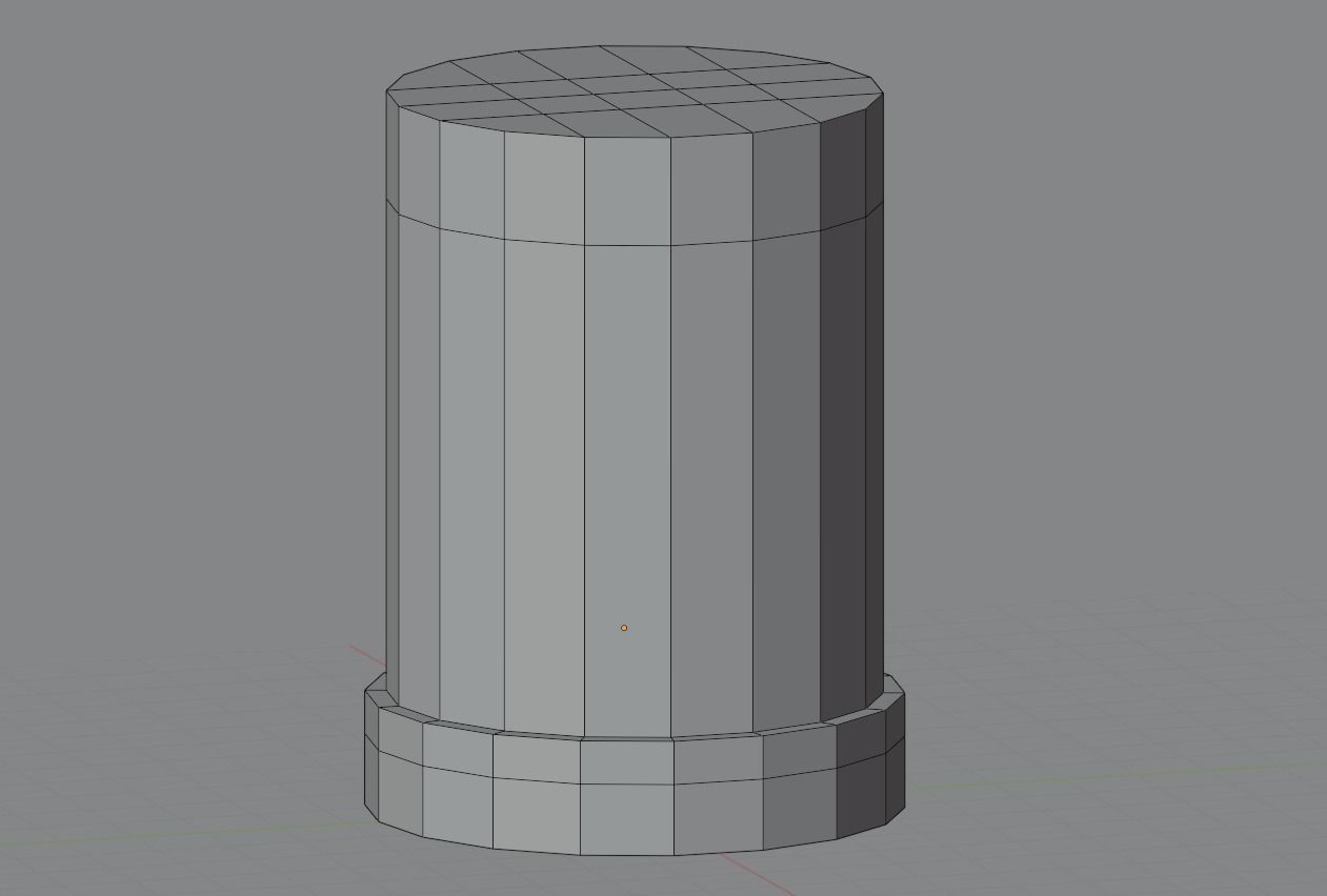 Pack of 4 office building Low-poly 3D model_21