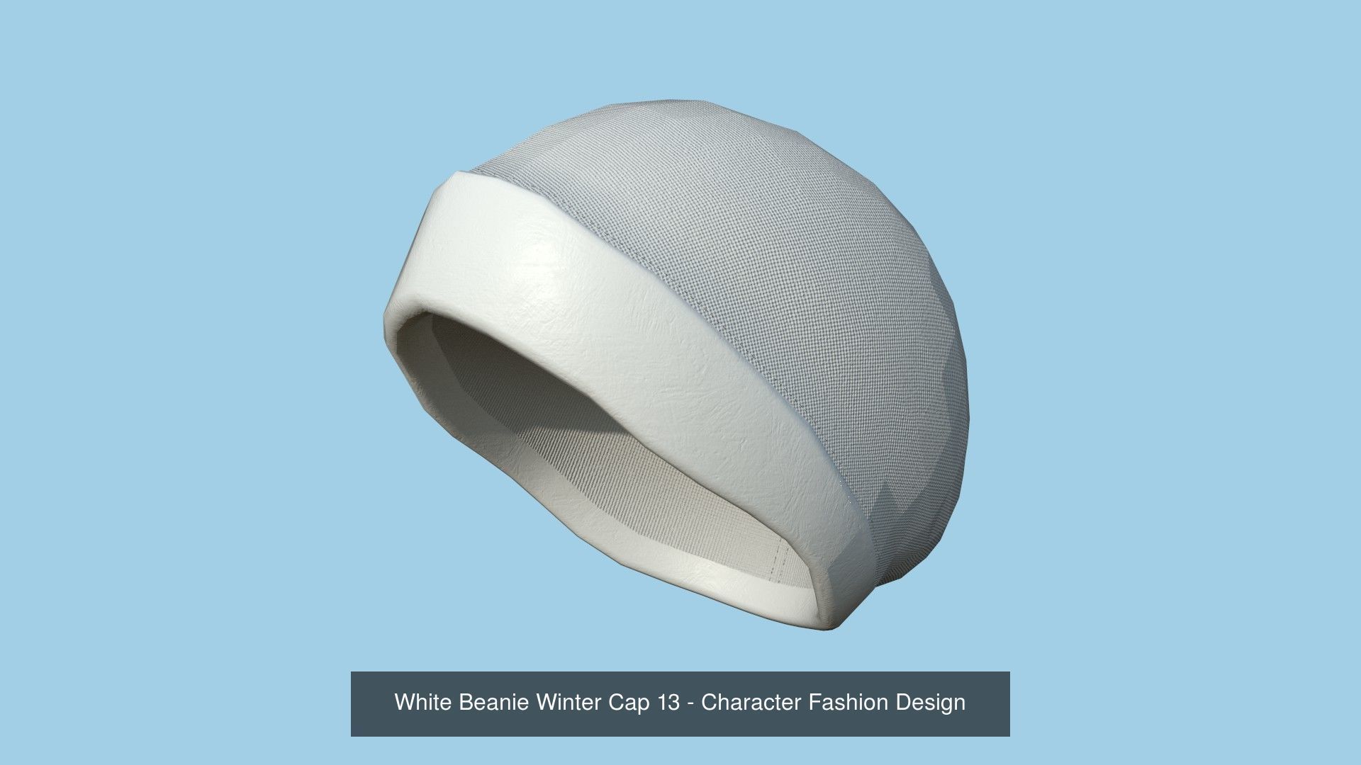 10 Beanie Winter Cap B - Character Fashion Design 3D Model Collection_3