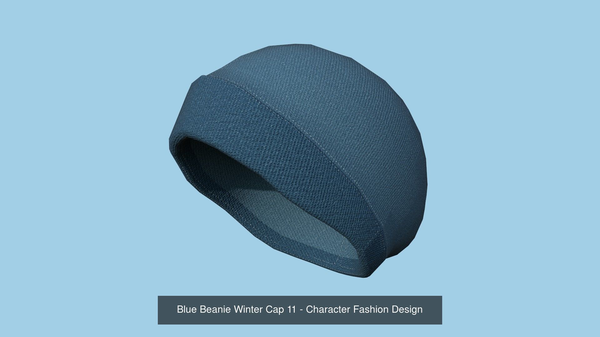 10 Beanie Winter Cap B - Character Fashion Design 3D Model Collection_1