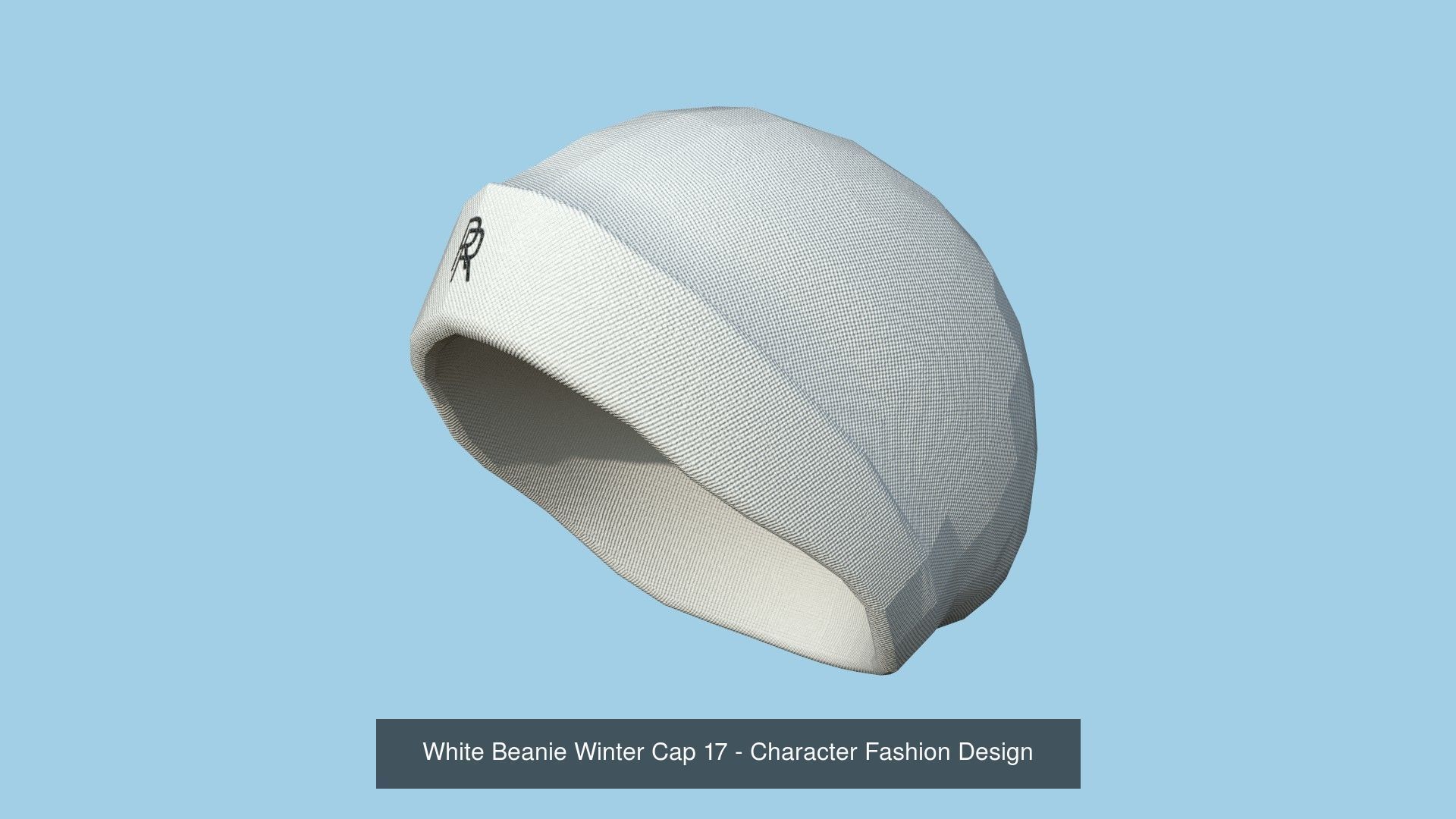 10 Beanie Winter Cap B - Character Fashion Design 3D Model Collection_7