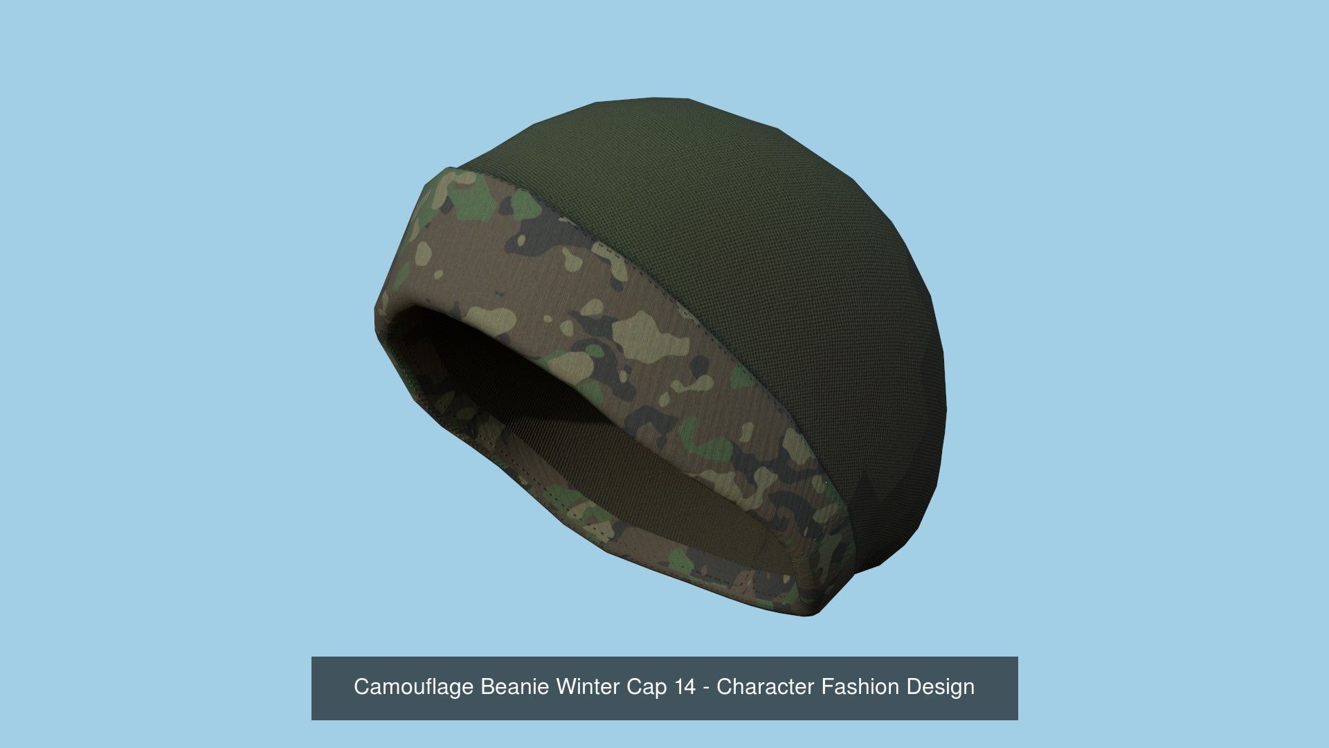 10 Beanie Winter Cap B - Character Fashion Design 3D Model Collection_4