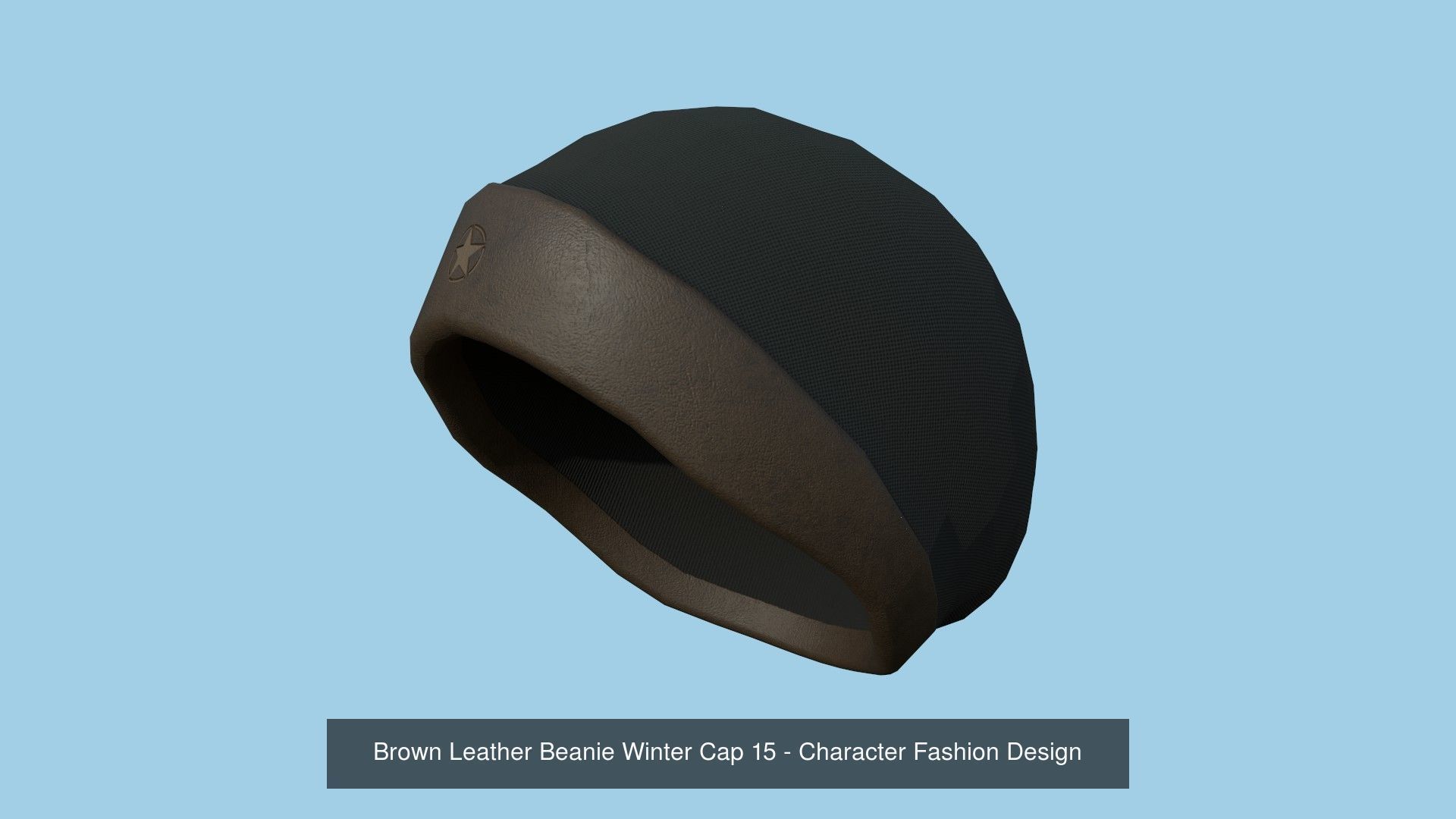 10 Beanie Winter Cap B - Character Fashion Design 3D Model Collection_5