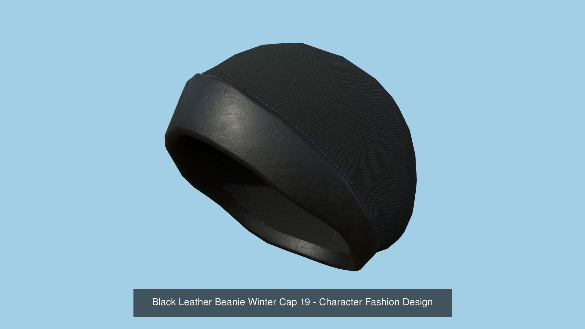 10 Beanie Winter Cap B - Character Fashion Design 3D Model Collection_9