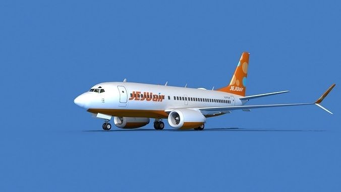 Boeing 737 MAX 7 Jeju Air 3D model