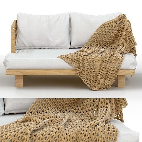 Amaya Double Sofa - ZocoHome 3D model