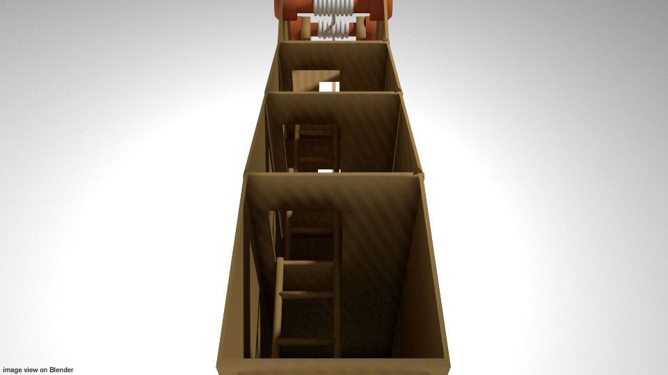 Medieval War Machine - Siege Tower 3D model_2