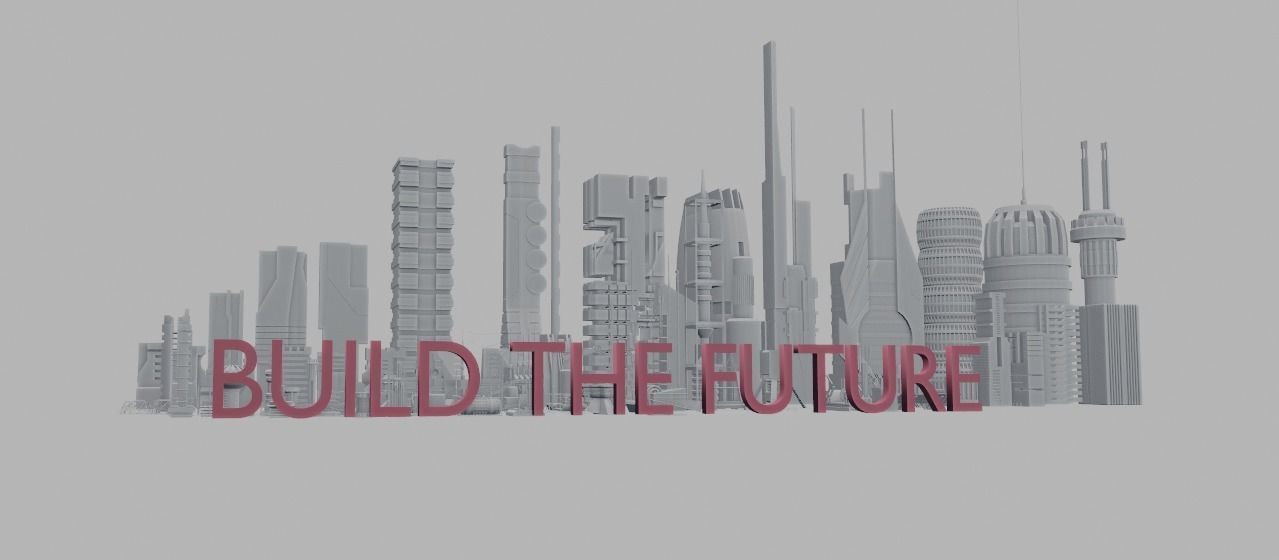 100 SCI-FI KITBASH SET Low-poly 3D model_22