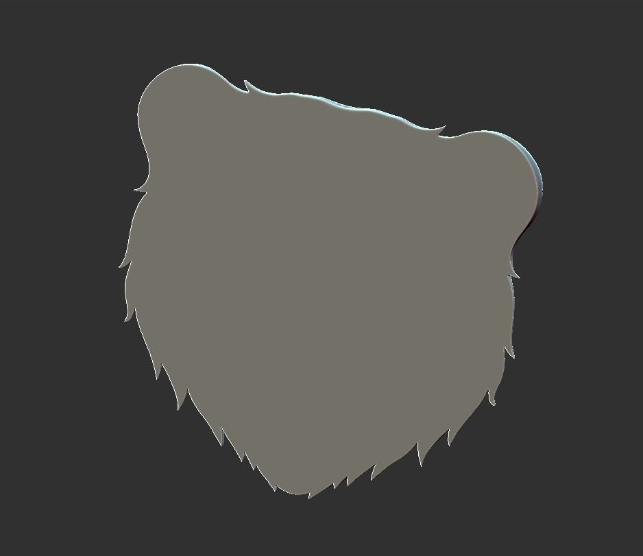 angry bear 3D print model_7
