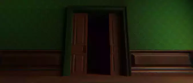 GOTHIC SLIDING DOORS MODEL Free 3D model