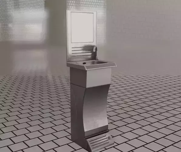 Public Sci-Fi Sink - 39 - with Mirror