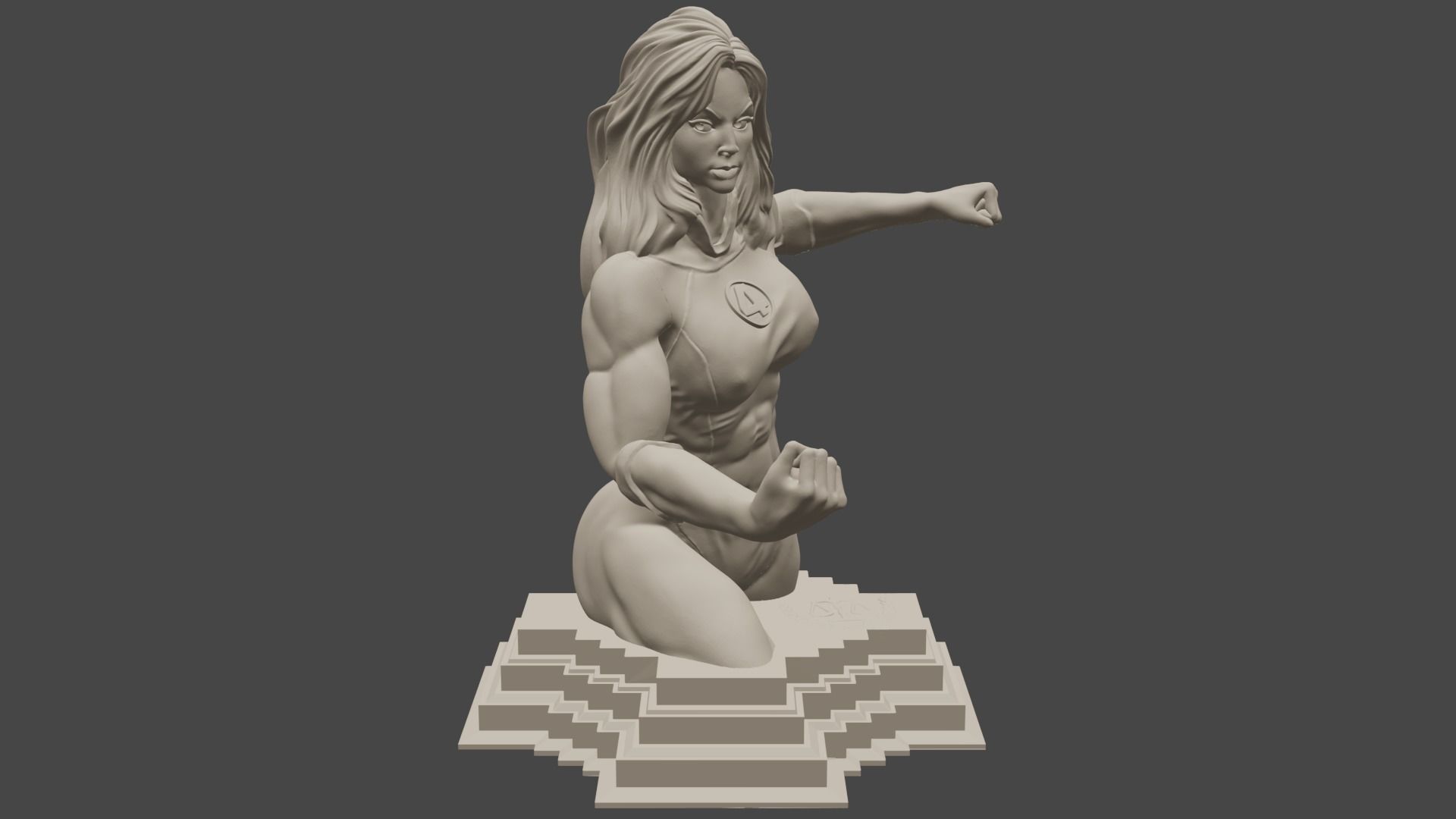 Complete Fantastic Four Busts 3D print model_8