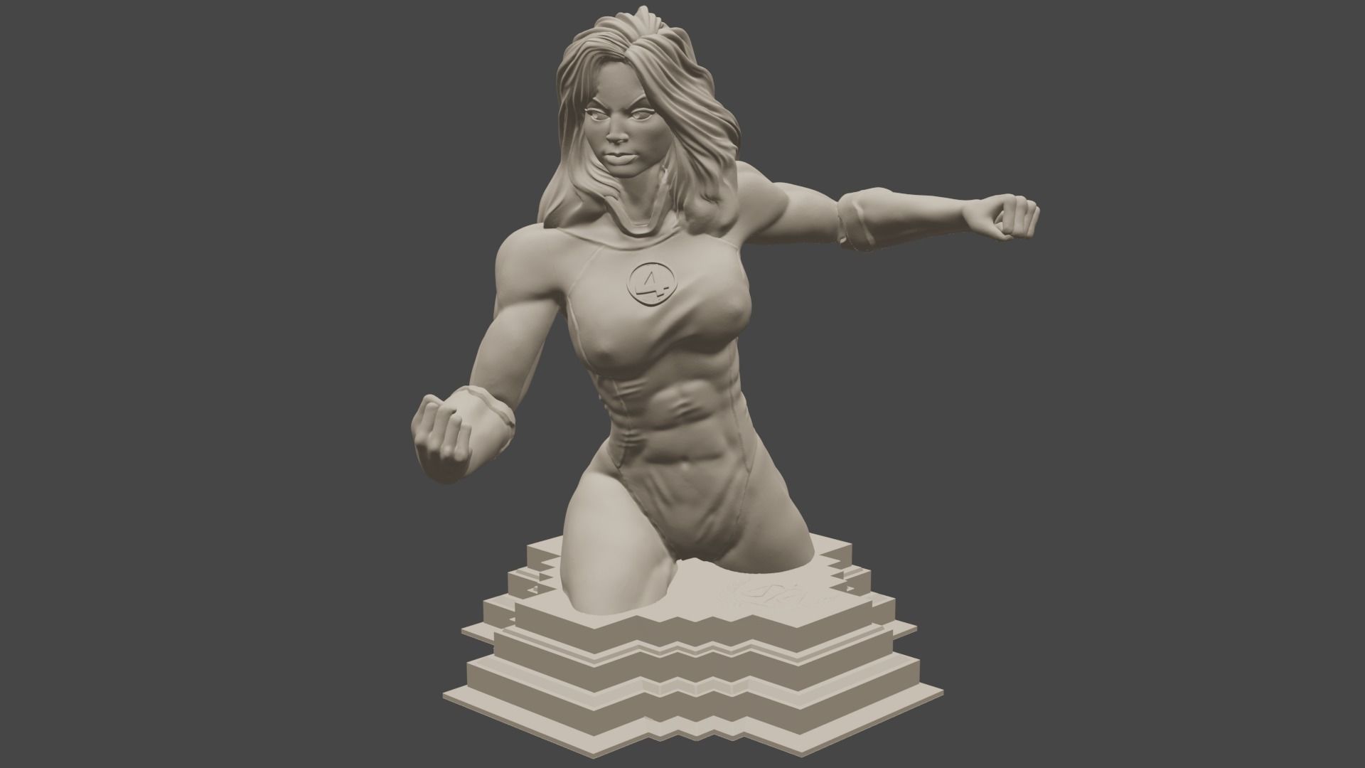 Complete Fantastic Four Busts 3D print model_9