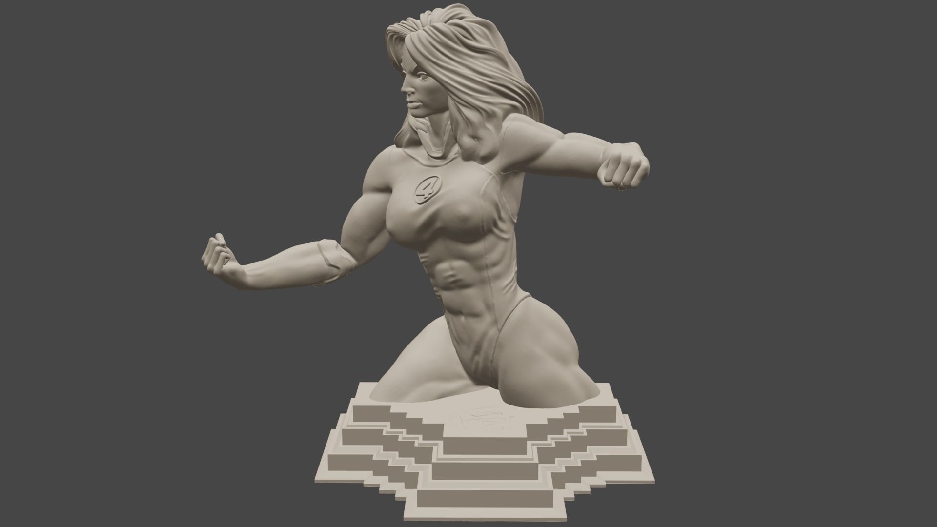 Complete Fantastic Four Busts 3D print model_10