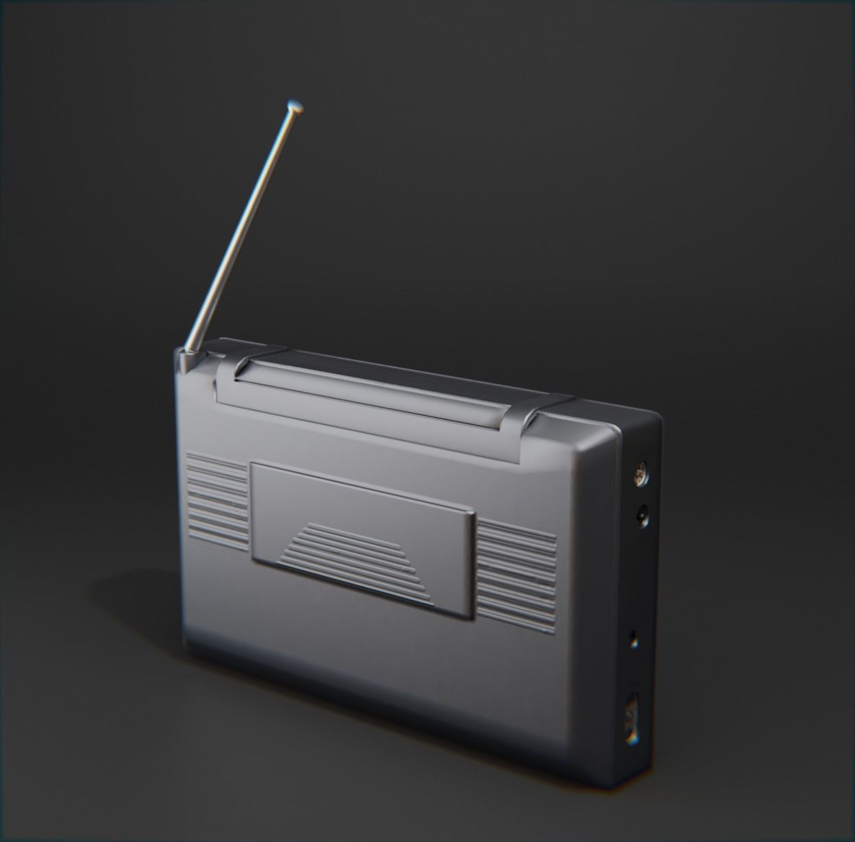 Modern Military Radio Low-poly 3D model_3