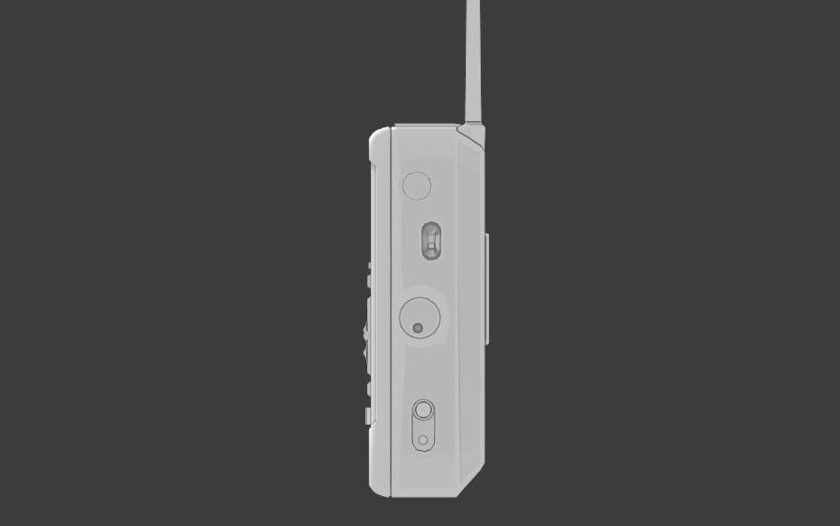 Modern Military Radio Low-poly 3D model_6