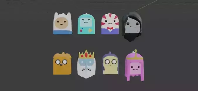 Adventure time Key holder key chain 8 models