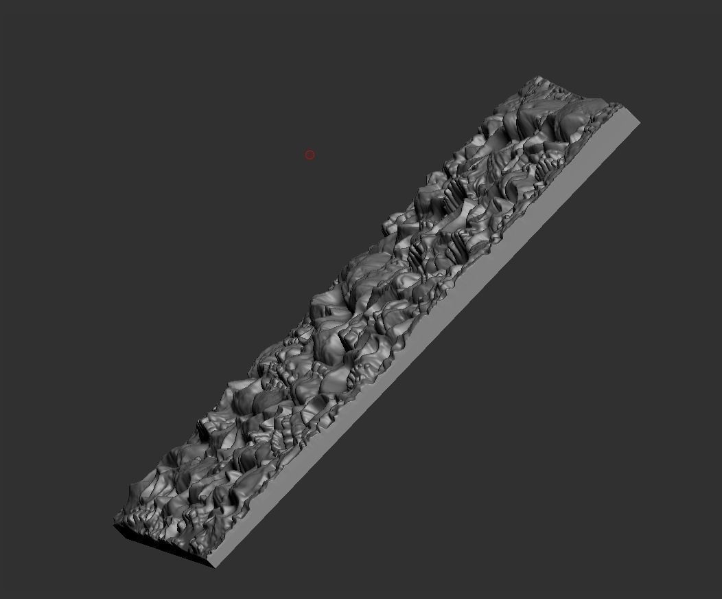 Skulls silver pendant 3D print model_15