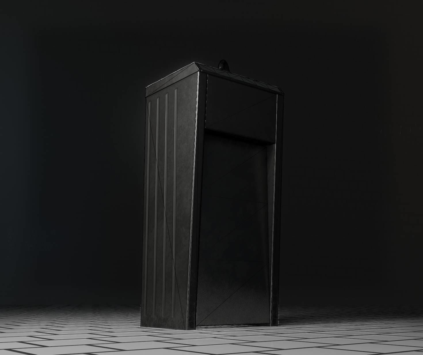 Public Metal Sink - 10 - Simple Compact Low-poly 3D model_24