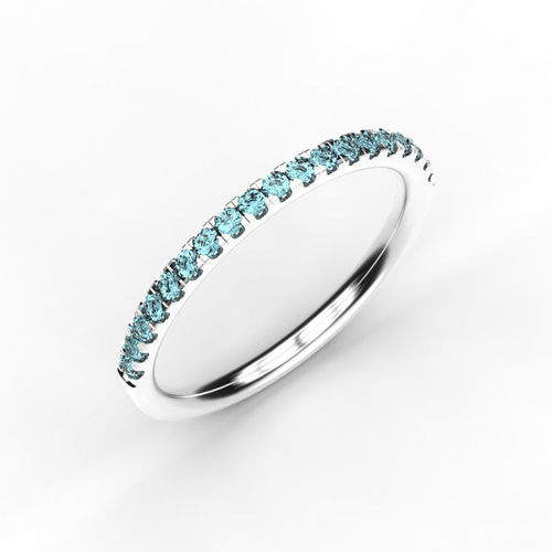 Riviera pave ring 3D print model