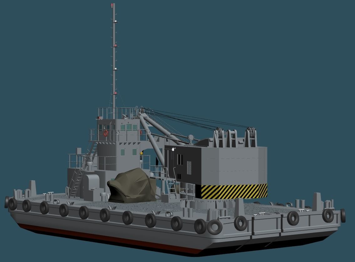 JMSDF 4support ship set 3D model_4