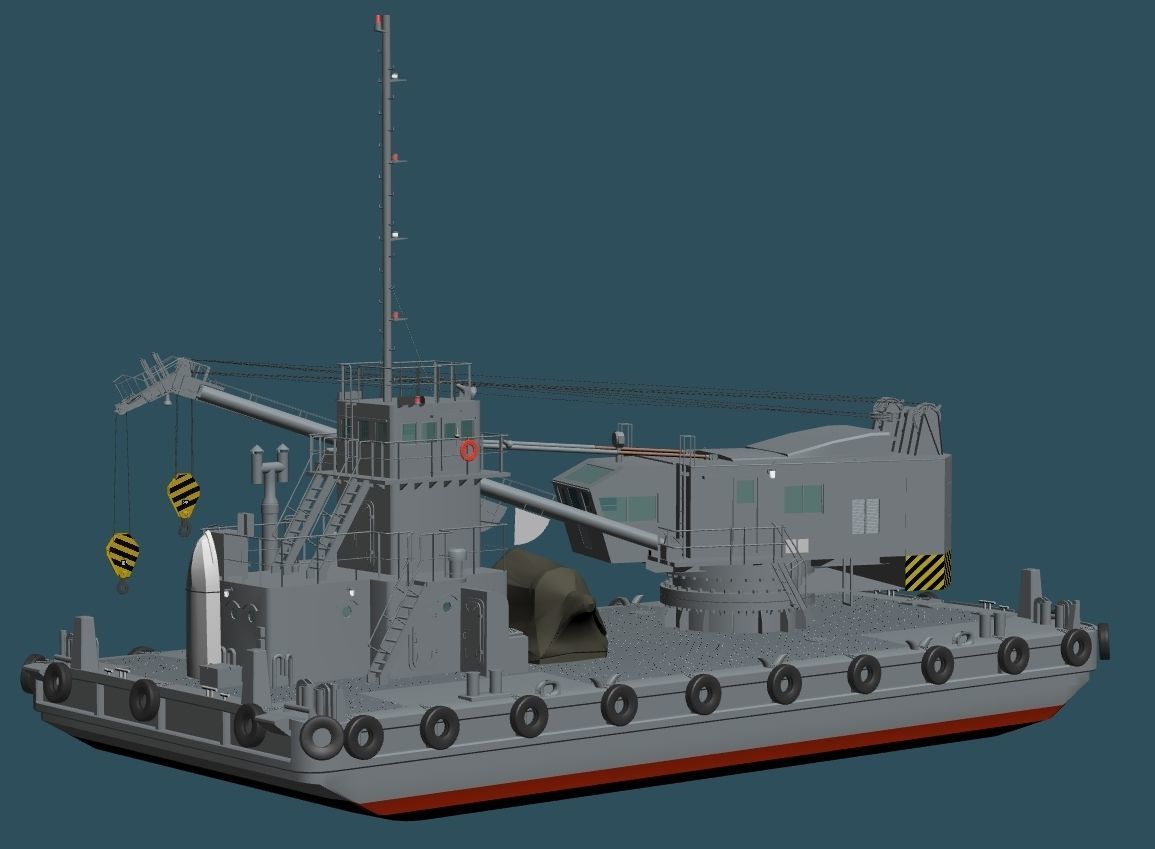 JMSDF 4support ship set 3D model_3