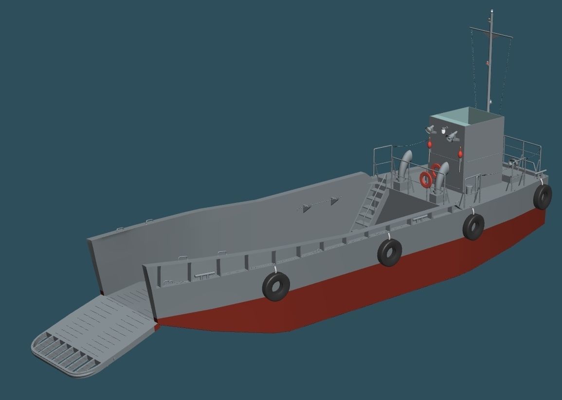 JMSDF 4support ship set 3D model_11