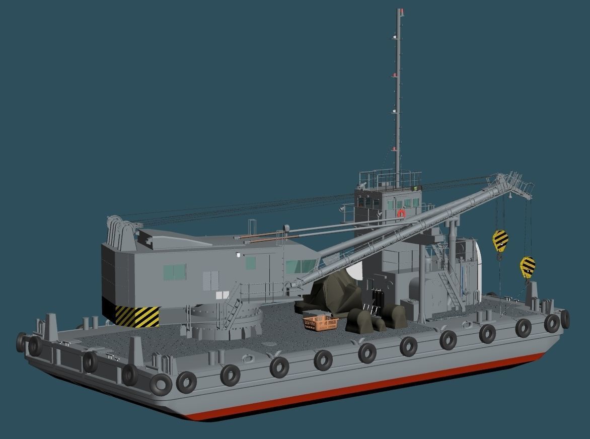 JMSDF 4support ship set 3D model_1