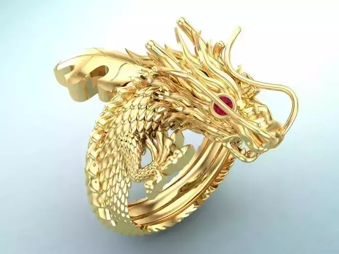 Dragon Ring - Mens Dragon Ring - Mens Ring - N658