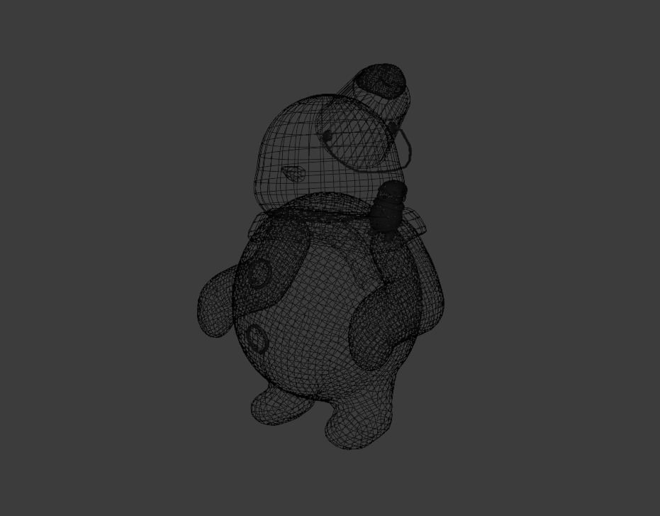 Snowman Monster Free 3D model_2