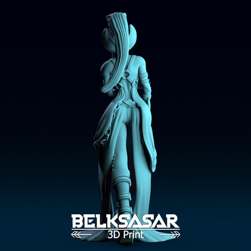 Seductive Female Vampire 3D print model_4