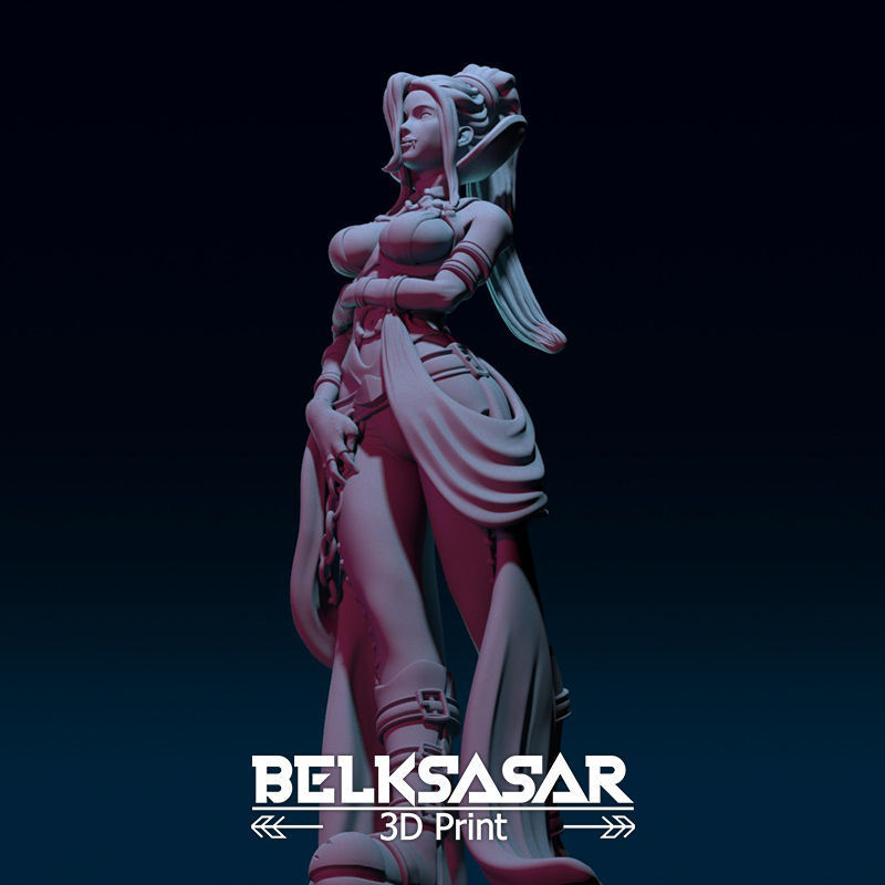 Seductive Female Vampire 3D print model_17