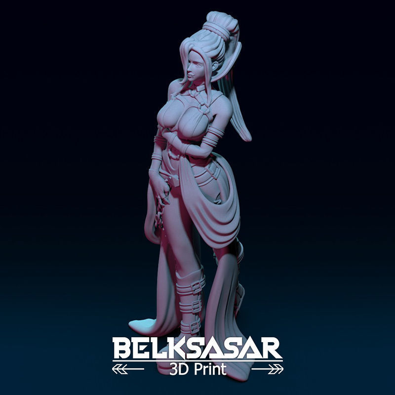 Seductive Female Vampire 3D print model_14