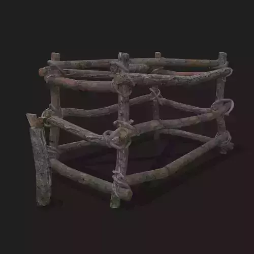 Rabbit Trap Low-poly 3D model