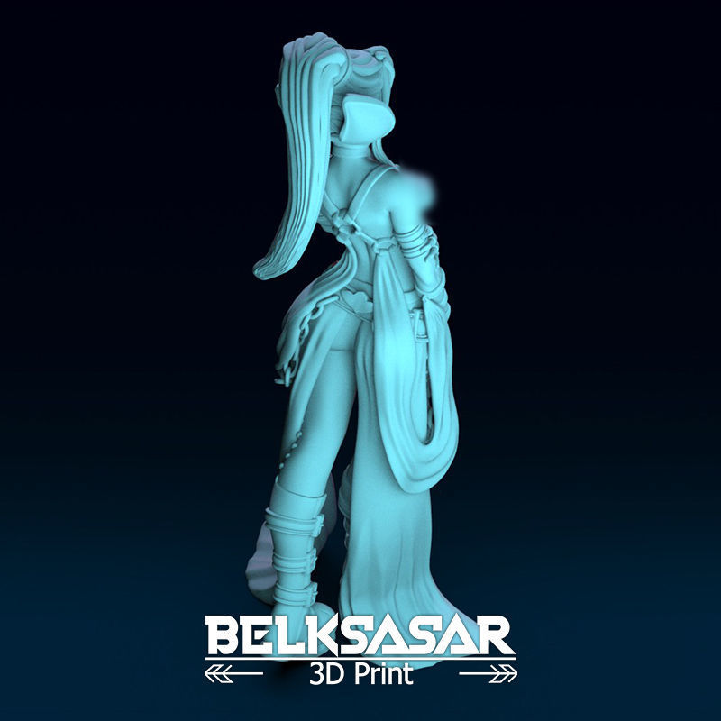 Seductive Female Vampire Normal Topless and Nude 3D print model_22