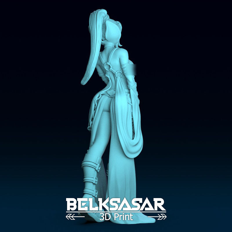 Seductive Female Vampire Normal Topless and Nude 3D print model_9